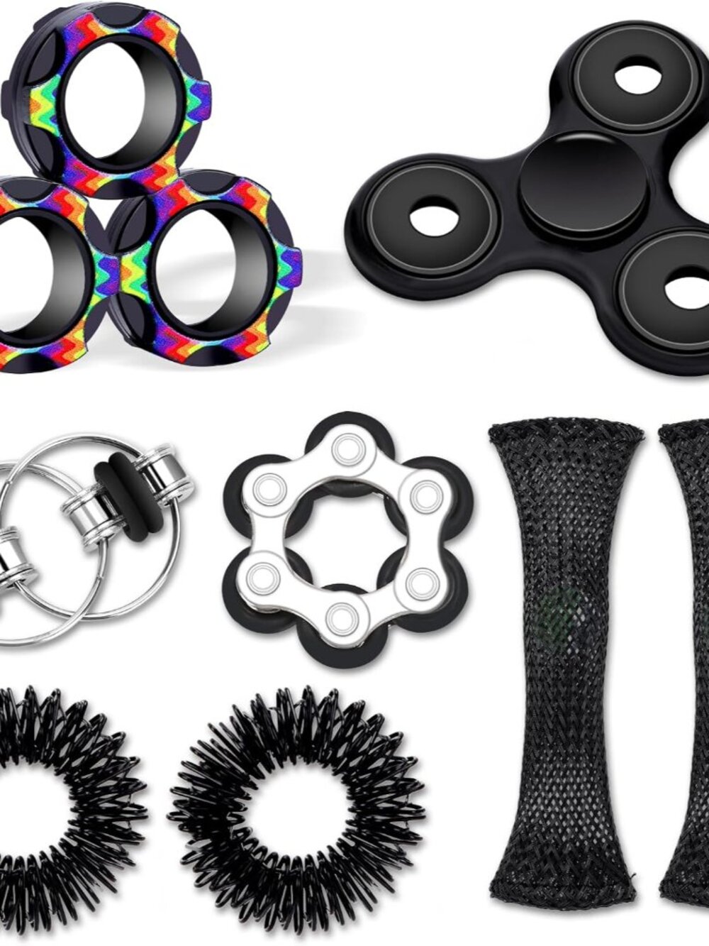 8Pcs Fidget Toys Adults Kids 8+ ADHD Autism Toys Adults EDC Cool Gadgets Desk To